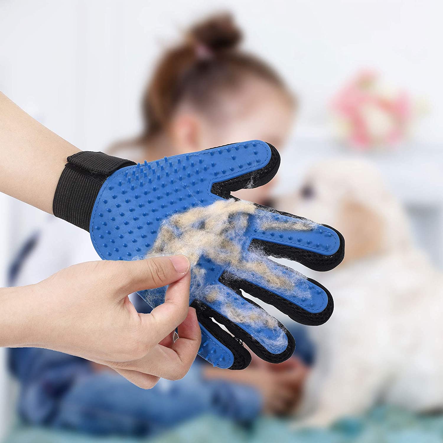 Fur-Magnet Pet Grooming Gloves
