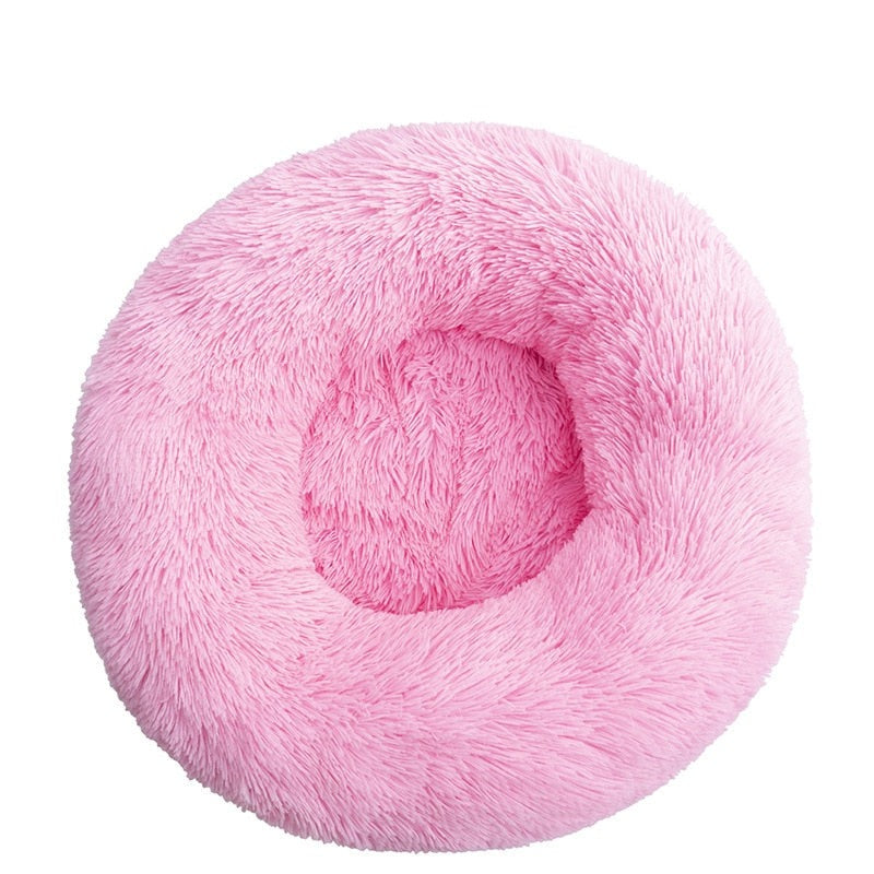 Donut-Shaped Plush Pet Bed